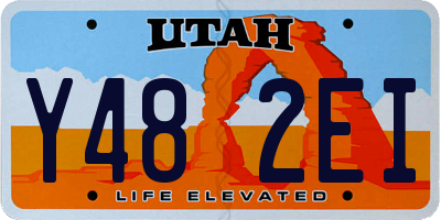UT license plate Y482EI
