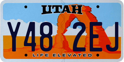 UT license plate Y482EJ
