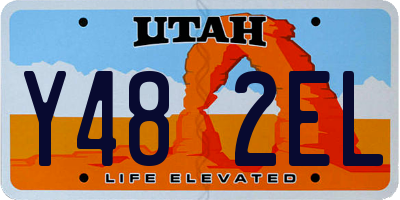 UT license plate Y482EL
