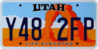 UT license plate Y482FP