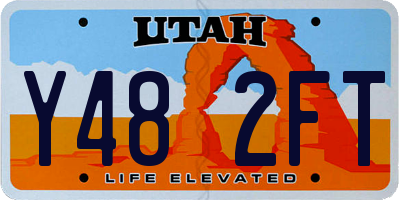 UT license plate Y482FT