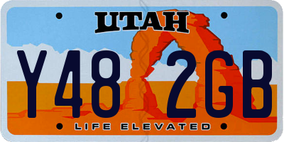 UT license plate Y482GB