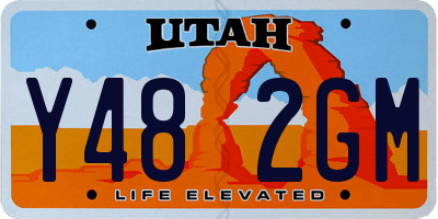 UT license plate Y482GM