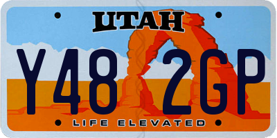 UT license plate Y482GP