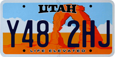 UT license plate Y482HJ