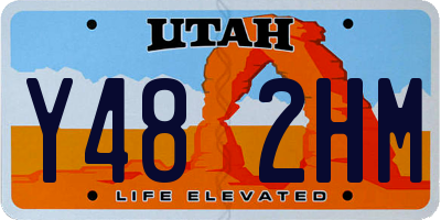 UT license plate Y482HM