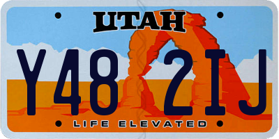 UT license plate Y482IJ