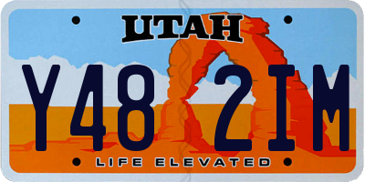 UT license plate Y482IM