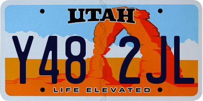 UT license plate Y482JL