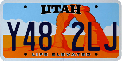 UT license plate Y482LJ