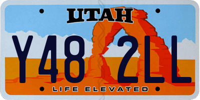 UT license plate Y482LL