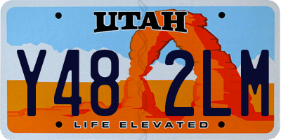 UT license plate Y482LM