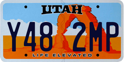 UT license plate Y482MP