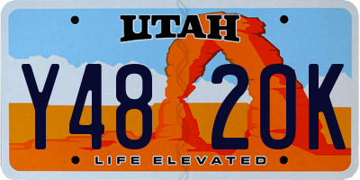 UT license plate Y482OK