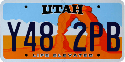 UT license plate Y482PB