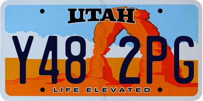 UT license plate Y482PG