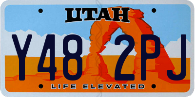 UT license plate Y482PJ