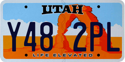 UT license plate Y482PL