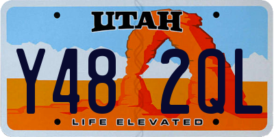 UT license plate Y482QL