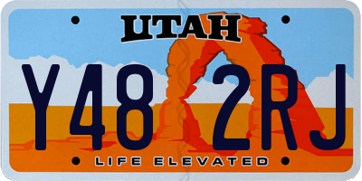 UT license plate Y482RJ