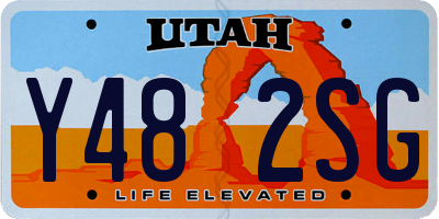 UT license plate Y482SG