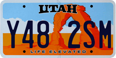 UT license plate Y482SM