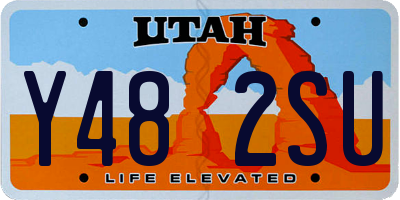 UT license plate Y482SU