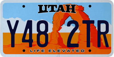 UT license plate Y482TR