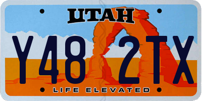 UT license plate Y482TX