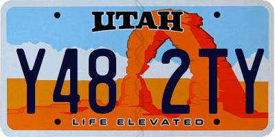 UT license plate Y482TY