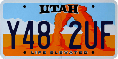 UT license plate Y482UF