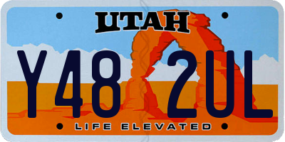 UT license plate Y482UL