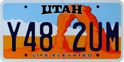 UT license plate Y482UM