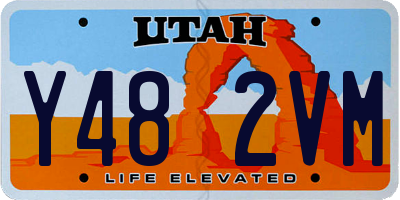 UT license plate Y482VM