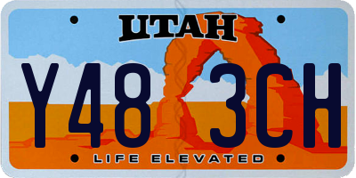 UT license plate Y483CH