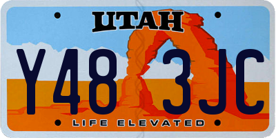 UT license plate Y483JC