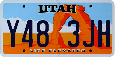 UT license plate Y483JH