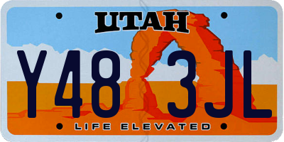 UT license plate Y483JL