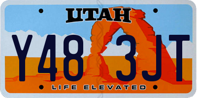 UT license plate Y483JT