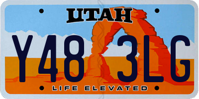 UT license plate Y483LG