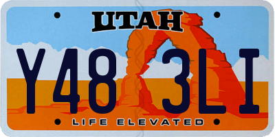 UT license plate Y483LI