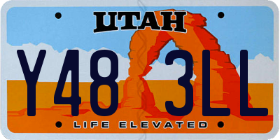 UT license plate Y483LL