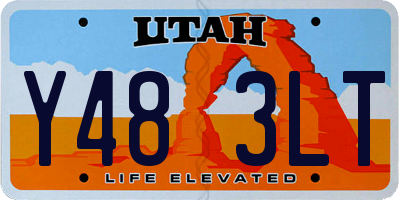 UT license plate Y483LT