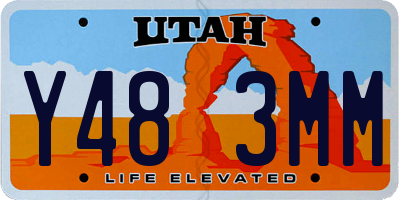 UT license plate Y483MM