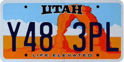 UT license plate Y483PL