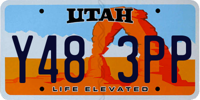 UT license plate Y483PP