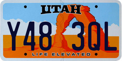 UT license plate Y483QL