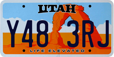UT license plate Y483RJ