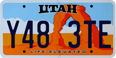 UT license plate Y483TE