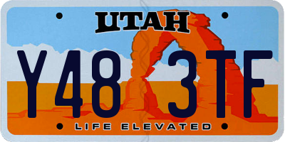 UT license plate Y483TF